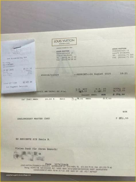 louis vuitton invoice maker|louis vuitton receipt.